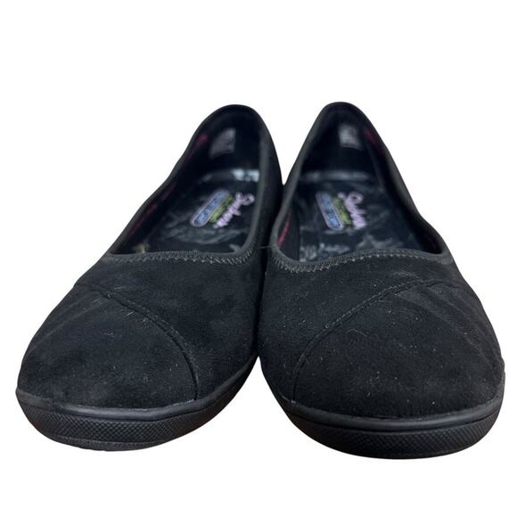 Skechers Kiss Smooch Black Air Cooled Memory Foam Slip On Wedge Shoes Womens 10 - Picture 7 of 16